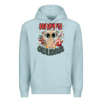 Blue Mist happy owlidays Premium Hoodie - MaliasSmallBusiness