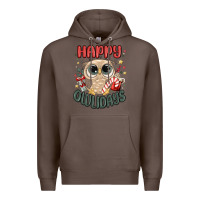 Coffee happy owlidays Premium Hoodie - MaliasSmallBusiness