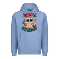 Colony Blue happy owlidays Premium Hoodie - MaliasSmallBusiness