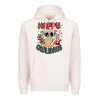 Pale Pink happy owlidays Premium Hoodie - MaliasSmallBusiness