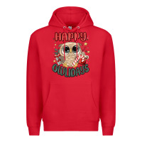 Red happy owlidays Premium Hoodie - MaliasSmallBusiness