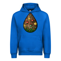 Cobalt christmas  teardrop Urban Hoodie - BundleAndBundleShop