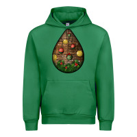Emerald christmas  teardrop Urban Hoodie - BundleAndBundleShop