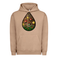 Pigment Burro christmas  teardrop Urban Hoodie - BundleAndBundleShop