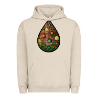 Pigment French Oak christmas  teardrop Urban Hoodie - BundleAndBundleShop