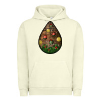 Pigment Pistachio christmas  teardrop Urban Hoodie - BundleAndBundleShop