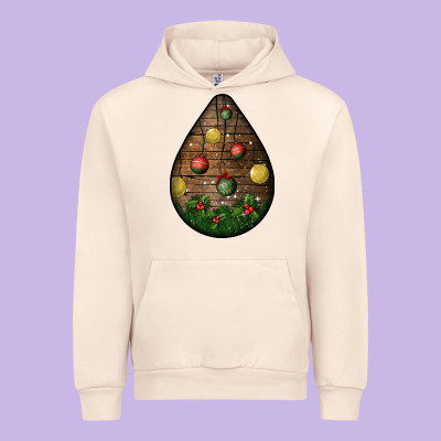 Christmas  Teardrop Urban Hoodie Designed By Bundleandbundleshop