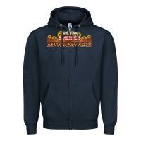 Navy god bless america libbey cup Zipper Hoodie - HRA Design Shop