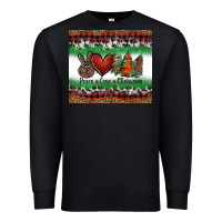 Black Peace Love Christmas Trees Premium Sweatshirt - Jasminsmagicworld