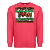 Cardinal Peace Love Christmas Trees Premium Sweatshirt - Jasminsmagicworld