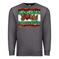 Charcoal Heather Peace Love Christmas Trees Premium Sweatshirt - Jasminsmagicworld