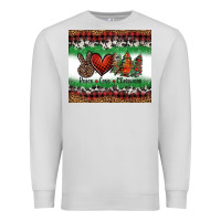 Dove Grey Peace Love Christmas Trees Premium Sweatshirt - Jasminsmagicworld