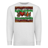 Oatmeal Heather Peace Love Christmas Trees Premium Sweatshirt - Jasminsmagicworld