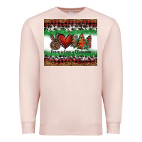 Pale Pink Peace Love Christmas Trees Premium Sweatshirt - Jasminsmagicworld