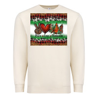 Sandshell Peace Love Christmas Trees Premium Sweatshirt - Jasminsmagicworld