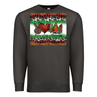 Smoke Peace Love Christmas Trees Premium Sweatshirt - Jasminsmagicworld