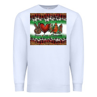 White Peace Love Christmas Trees Premium Sweatshirt - Jasminsmagicworld