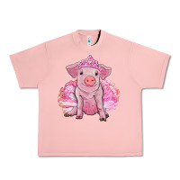 Salmon Balerina pig with tutu Urban Heavy Tee - RanaPortraitStore