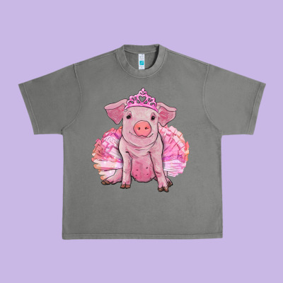 Urban Heavy Tee Balerina pig with tutu