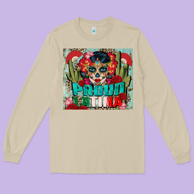 Proud Latina Tumbler 3 Long Sleeve Tee Designed By Cts Tumbler Store
