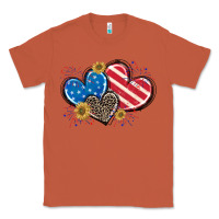 Copper American Flag heart Classic Tee - CowGirlArtShop