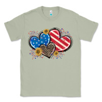 Matcha American Flag heart Classic Tee - CowGirlArtShop