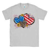 Moon Dust American Flag heart Classic Tee - CowGirlArtShop