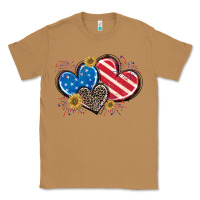Toasted Coconut American Flag heart Classic Tee - CowGirlArtShop