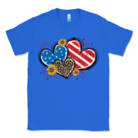 True Royal American Flag heart Classic Tee - CowGirlArtShop