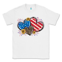White American Flag heart Classic Tee - CowGirlArtShop