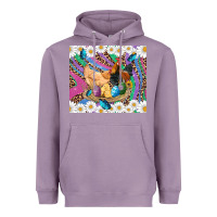 Lavender easter farm chicken chick rooster daisys butterfly sunflower eggs glit Heavyweight Hoodie - Artiststas