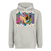 Moon Dust easter farm chicken chick rooster daisys butterfly sunflower eggs glit Heavyweight Hoodie - Artiststas