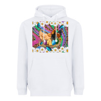 White easter farm chicken chick rooster daisys butterfly sunflower eggs glit Heavyweight Hoodie - Artiststas