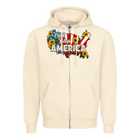 Sandshell god bless america Zipper Hoodie - HRA Design Shop