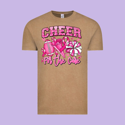 Vintage Tee cheer for the cure american football
