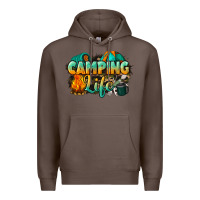Coffee camping life Premium Hoodie - NancyCooperArtShop