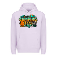 Lilac camping life Premium Hoodie - NancyCooperArtShop