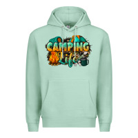 Seafoam camping life Premium Hoodie - NancyCooperArtShop