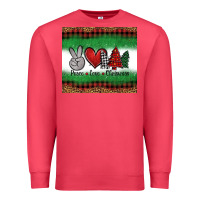 Cardinal Peace Love Christmas Trees Premium Sweatshirt - Jasminsmagicworld