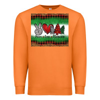 Carrot Peace Love Christmas Trees Premium Sweatshirt - Jasminsmagicworld