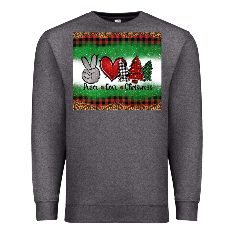 Peace Love Christmas Trees Premium Sweatshirt by Jasminsmagicworld | Teevron