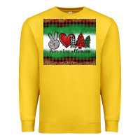 Lemon Peace Love Christmas Trees Premium Sweatshirt - Jasminsmagicworld