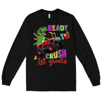 Black ready to crush 1st grade Long Sleeve Tee - Zillion Design Studio