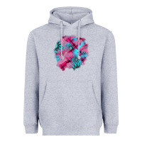 Heather Grey v.d gemstone's patches Heavyweight Hoodie - AdoDesignShop