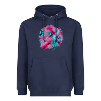 Navy v.d gemstone's patches Heavyweight Hoodie - AdoDesignShop