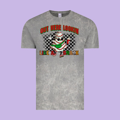 Out Here Lookin Like A Snack Vintage Tee Designed By Zillion Design Studio