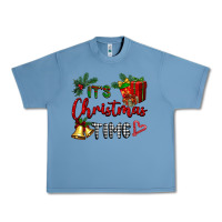 Pebble Blue it's Christmas time Urban Heavy Tee - BarkalooDesign