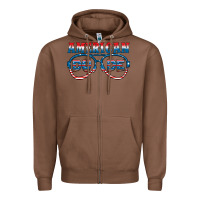 Chestnut american dude Zipper Hoodie - HRA Design Shop