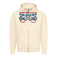Sandshell american dude Zipper Hoodie - HRA Design Shop