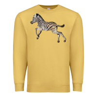 Antique Gold Baby Zebra Premium Sweatshirt - LillyAllenDesigns